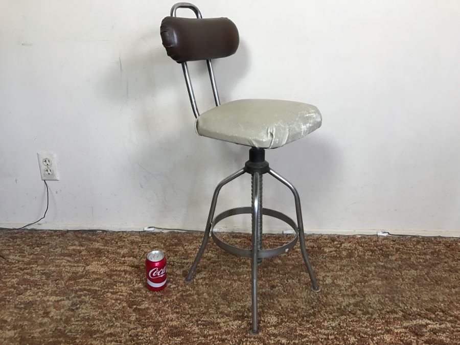 Vintage Industrial Bar Stool Drafting Chair [Photo 6]