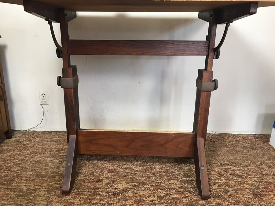 Vintage Custom Adjustable Drafting Table [Photo 4]
