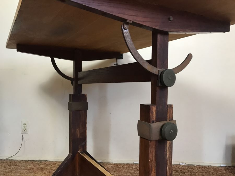 Vintage Custom Adjustable Drafting Table [Photo 12]