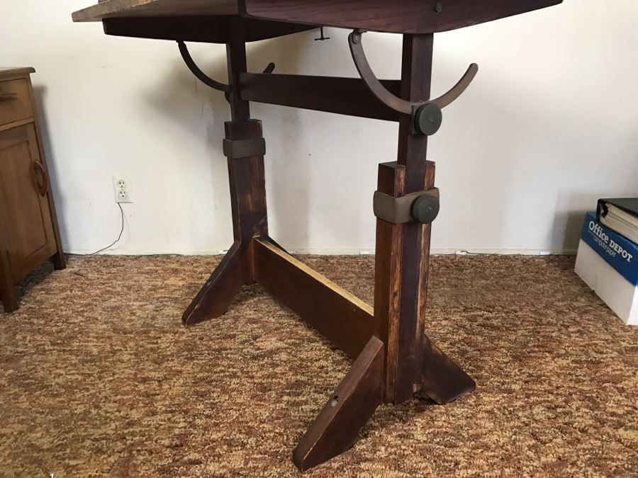 Vintage Custom Adjustable Drafting Table [Photo 10]