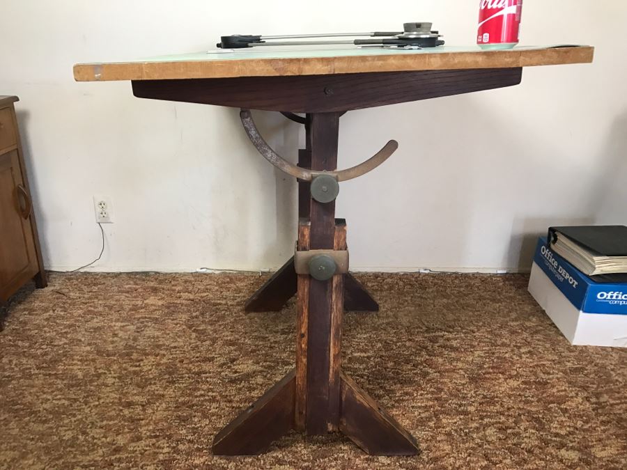 Vintage Custom Adjustable Drafting Table [Photo 14]