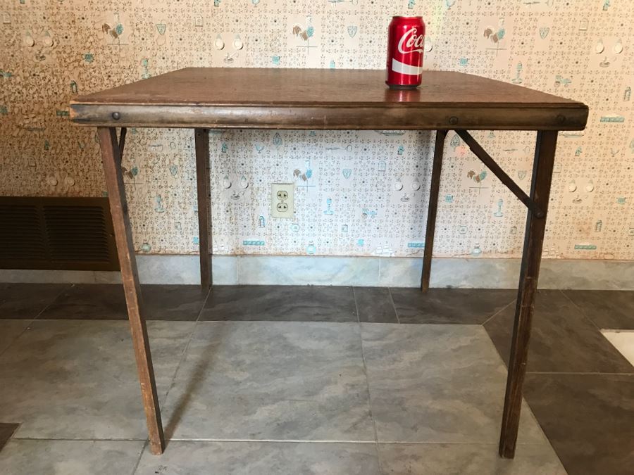 Vintage Wooden Card Table [Photo 2]