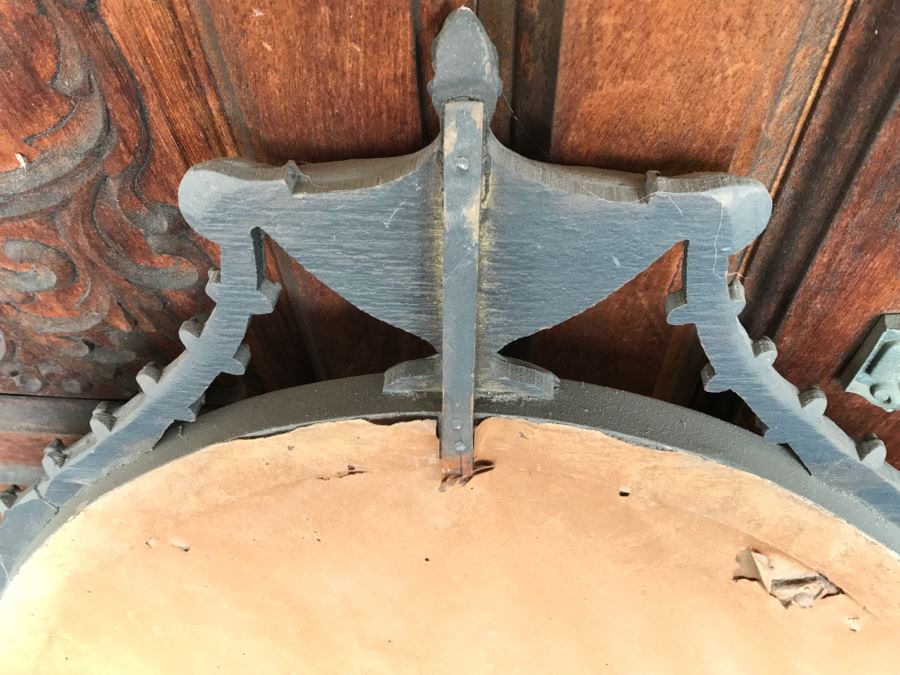 Gilt Wood Oval Designer Wall Mirror [Photo 8]