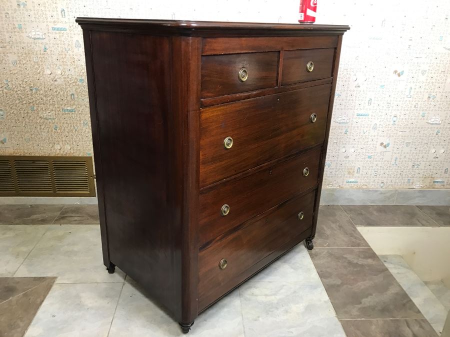 Vintage Berkey & Gay Furniture Chest Of Drawers Dresser With Casters [Photo 7]