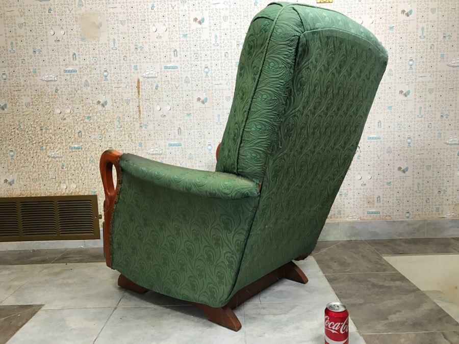 Vintage Upholstered Rocker Rocking Chair [Photo 5]