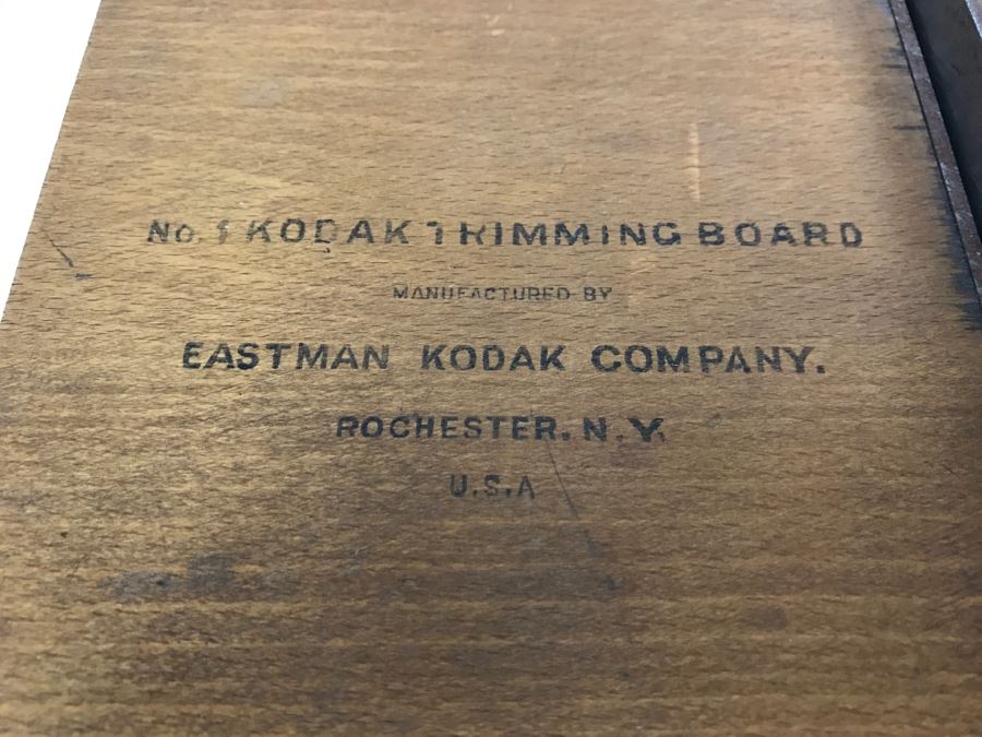 No. 1 Kodak Trimming Board Eastman Kodak Company [Photo 3]