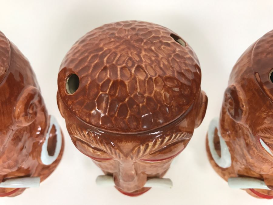 (3) 'Mr. Bali Hai' Made Exclusively For The Bali Hai Restaurant San Diego, CA Ceramic Tropical Drink Mugs Cups Japan [Photo 7]