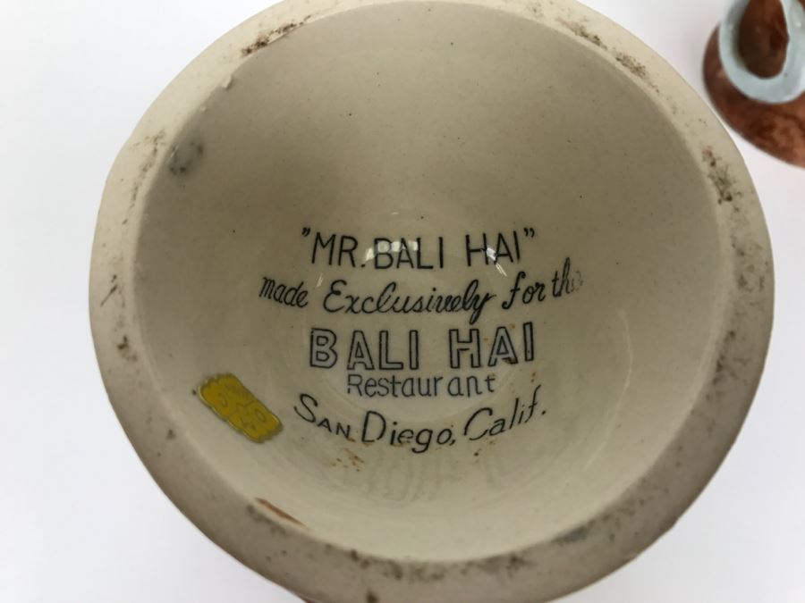(3) 'Mr. Bali Hai' Made Exclusively For The Bali Hai Restaurant San Diego, CA Ceramic Tropical Drink Mugs Cups Japan [Photo 9]