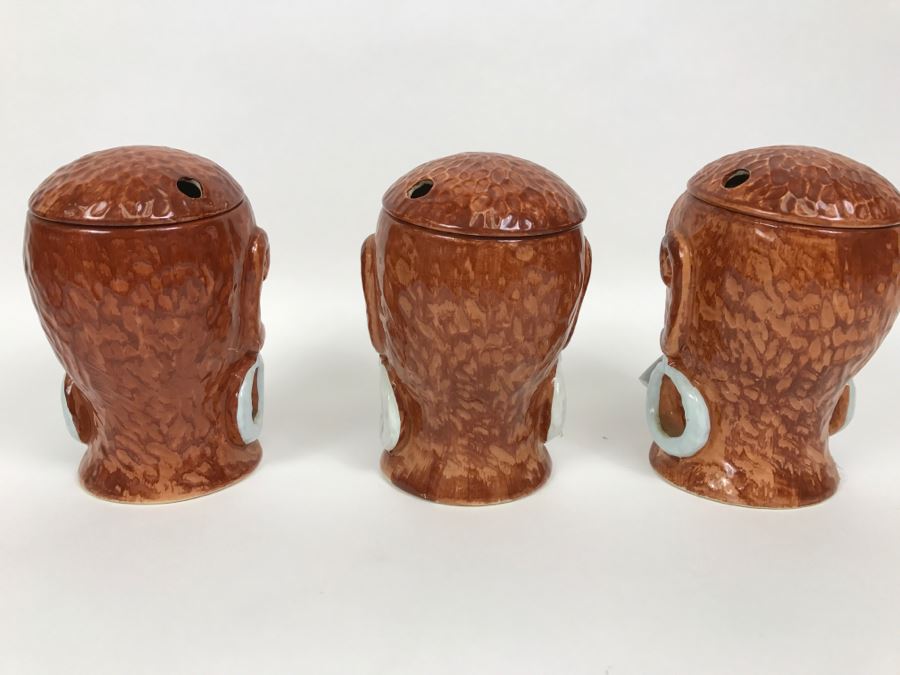 (3) 'Mr. Bali Hai' Made Exclusively For The Bali Hai Restaurant San Diego, CA Ceramic Tropical Drink Mugs Cups Japan [Photo 8]