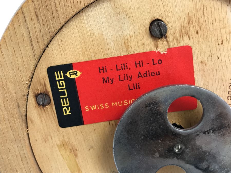 Walt Disney Productions Bambi Music Box Made In Italy By ANRI REUGE Swiss Hi - Lili, Hi - Lo My Lily Adieu Lili [Photo 11]