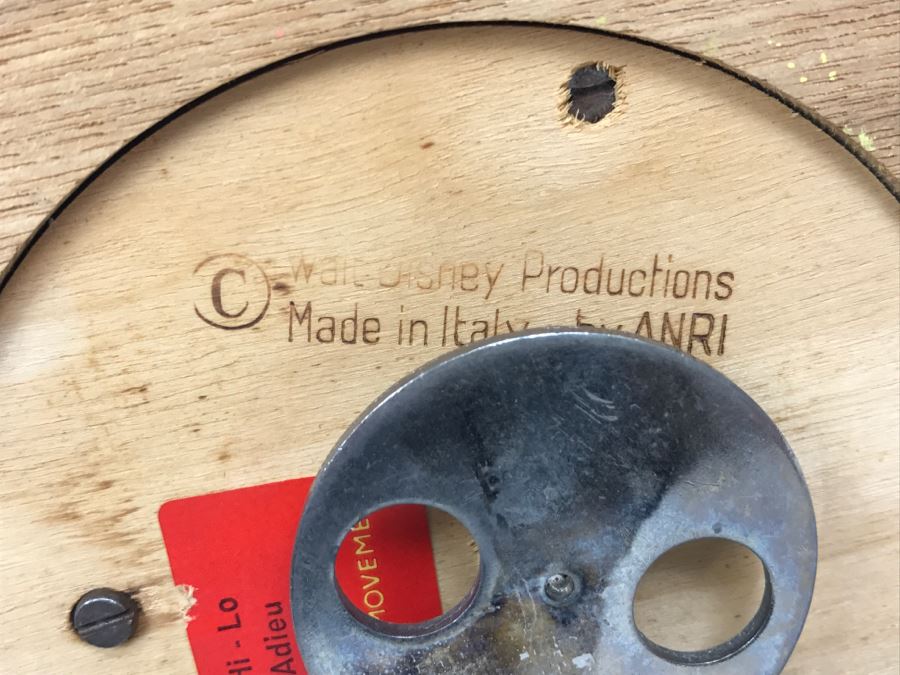 Walt Disney Productions Bambi Music Box Made In Italy By ANRI REUGE Swiss Hi - Lili, Hi - Lo My Lily Adieu Lili [Photo 10]