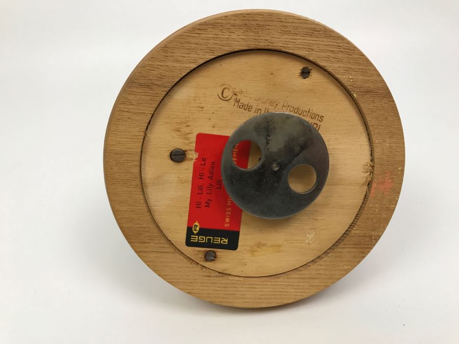 Walt Disney Productions Bambi Music Box Made In Italy By ANRI REUGE Swiss Hi - Lili, Hi - Lo My Lily Adieu Lili [Photo 2]