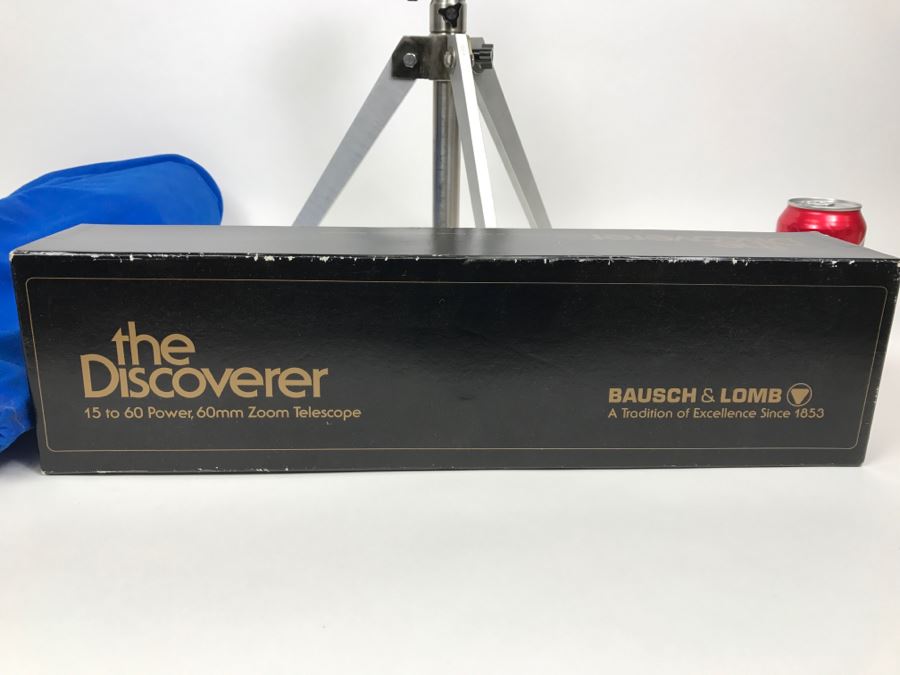 Bausch & Lomb The Discoverer 15 To 60 Power 60MM Zoom Telescope With Original Box By Bushnell With Tripod And Blue Carrying Bag [Photo 5]