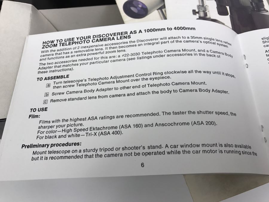 Bausch & Lomb The Discoverer 15 To 60 Power 60MM Zoom Telescope With Original Box By Bushnell With Tripod And Blue Carrying Bag [Photo 20]