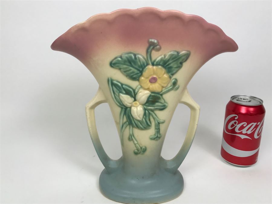 Hull Art Pottery Vase USA W-15-10 1/2 With Original Label [Photo 9]