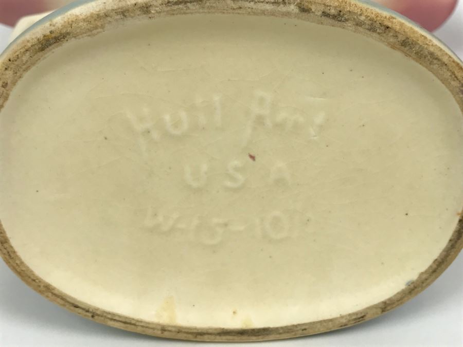 Hull Art Pottery Vase USA W-15-10 1/2 With Original Label [Photo 3]