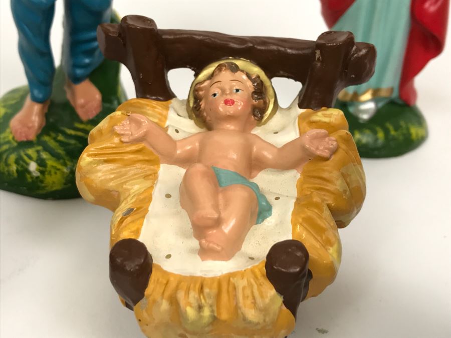 Vintage Hand Painted Italian Nativity Figurines [Photo 2]
