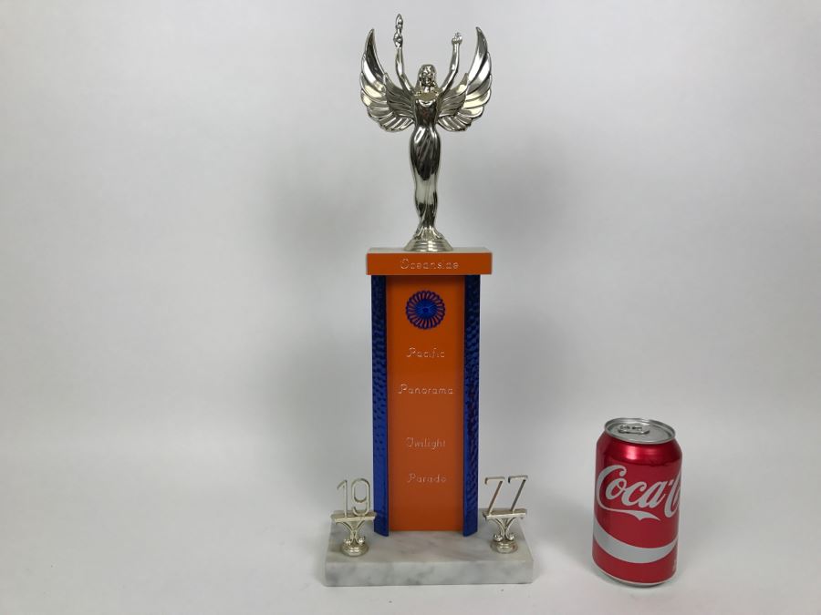 Vintage 1977 Oceanside Pacific Panorama Twilight Parade Trophy [Photo 1]
