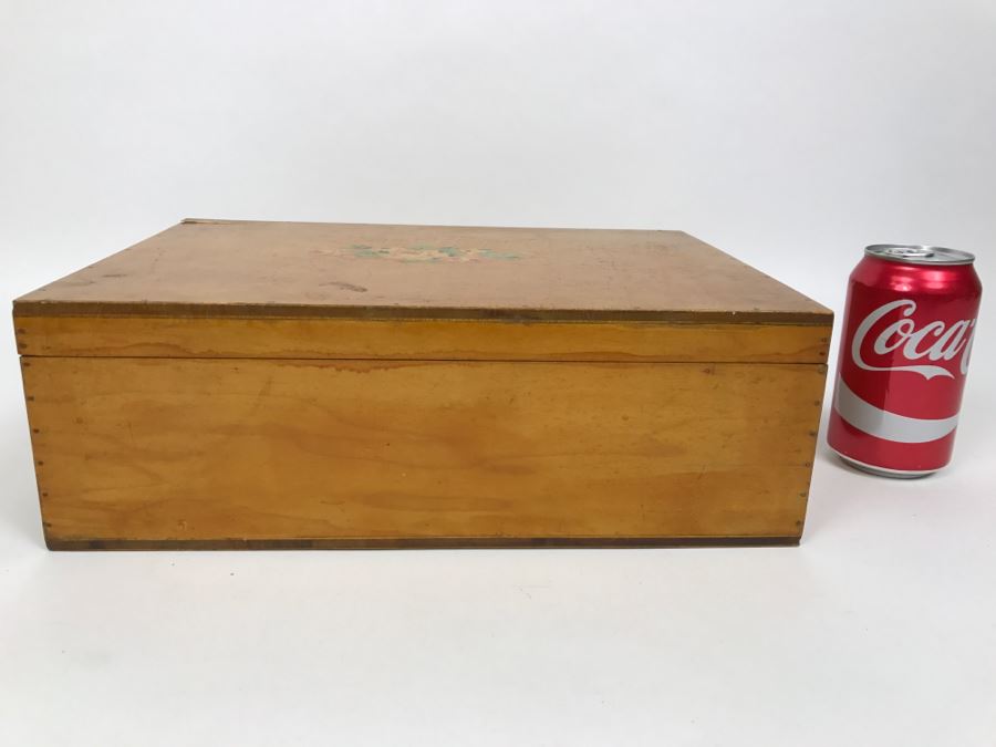 Vintage Wooden Box Filled With Vintage Scarves And Handkerchiefs [Photo 5]