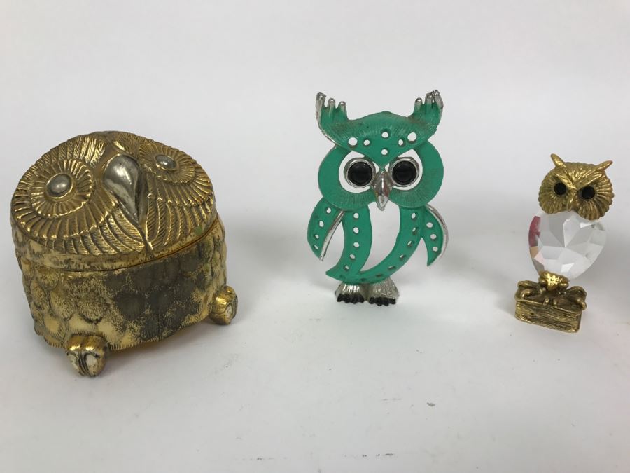 Collection Of 3 Vintage Owls [Photo 5]