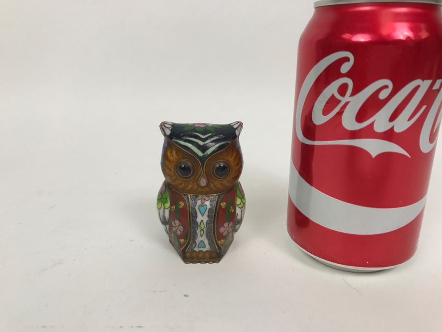 Small Vintage Cloisonne Owl [Photo 2]