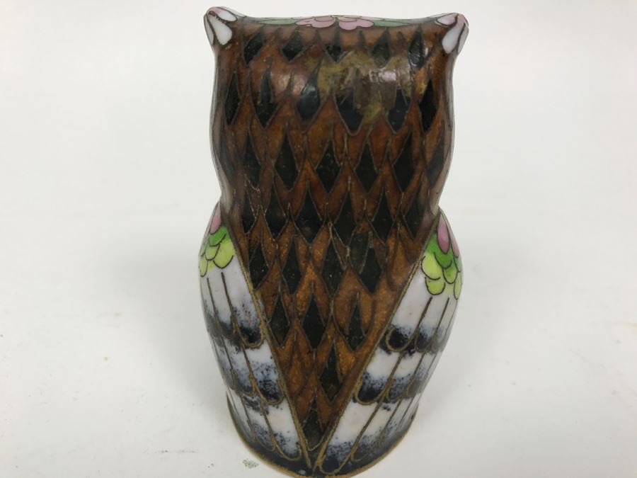 Small Vintage Cloisonne Owl [Photo 7]