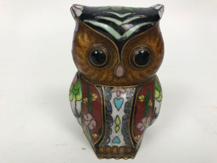 Small Vintage Cloisonne Owl [Photo 11]