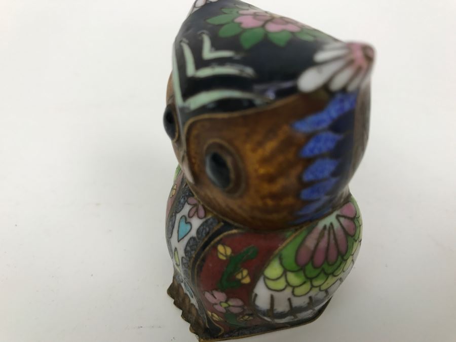 Small Vintage Cloisonne Owl [Photo 10]
