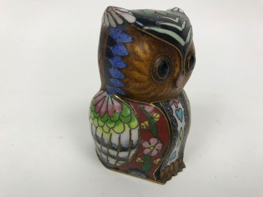 Small Vintage Cloisonne Owl [Photo 5]