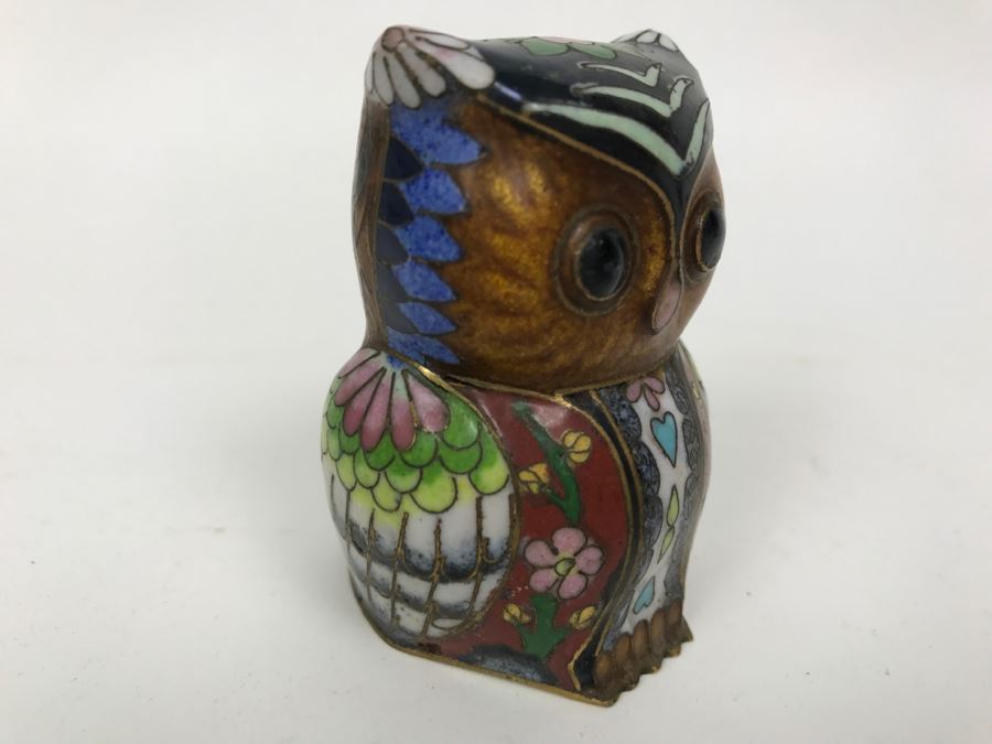 Small Vintage Cloisonne Owl [Photo 1]