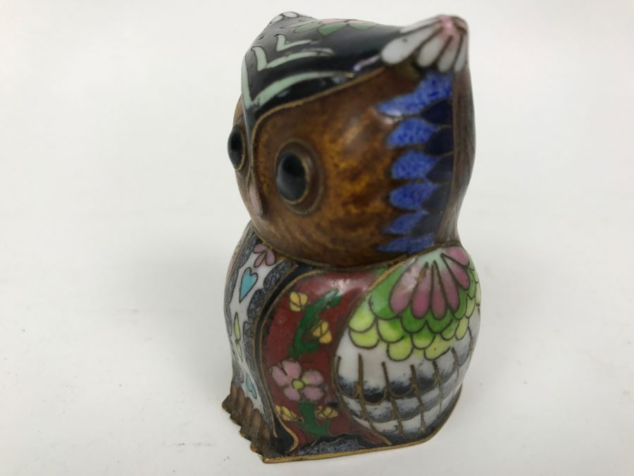 Small Vintage Cloisonne Owl [Photo 9]
