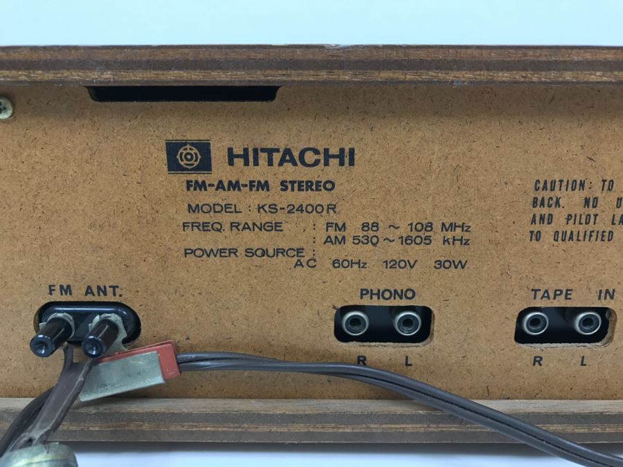 HITACHI KS-2400R Solid State Stereo Receiver Amplifier [Photo 11]