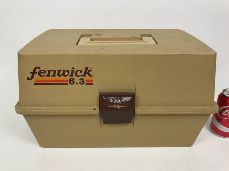 Fenwick 6.3 Fishing Tackle Box With Fishing Tackle Lures And Knife [Photo 4]