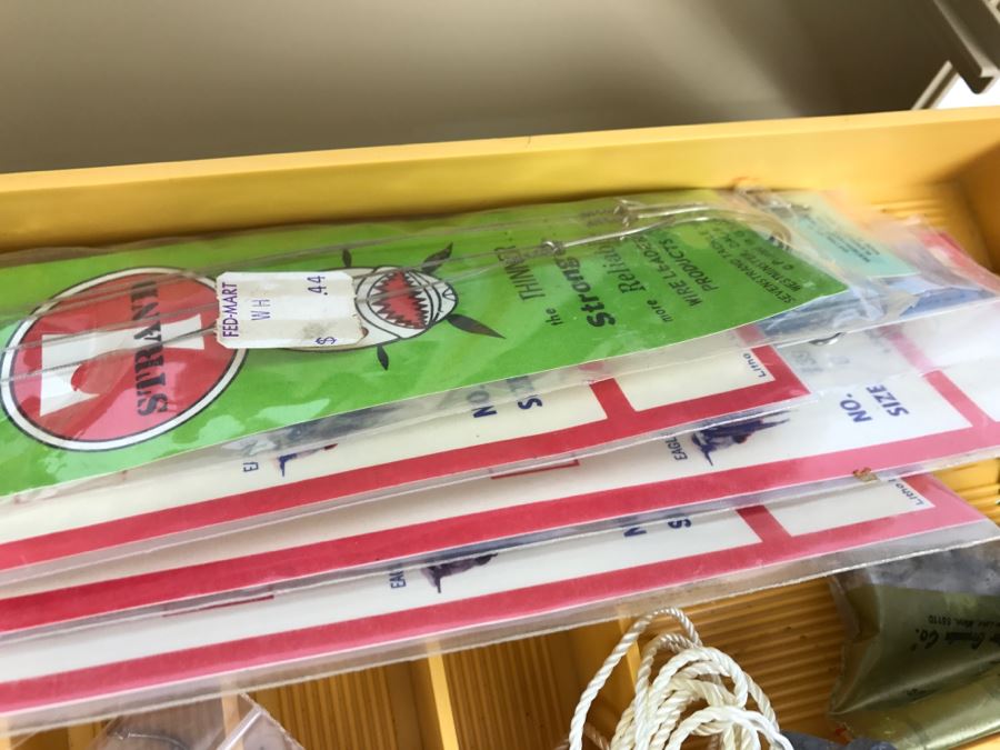 Fenwick 6.3 Fishing Tackle Box With Fishing Tackle Lures And Knife [Photo 12]