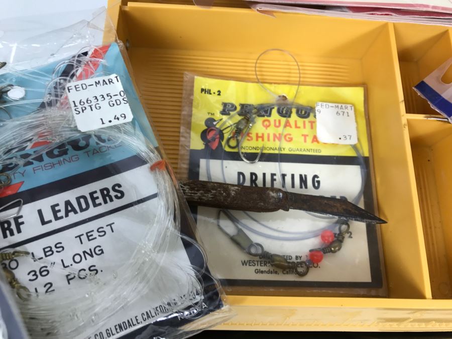 Fenwick 6.3 Fishing Tackle Box With Fishing Tackle Lures And Knife [Photo 7]