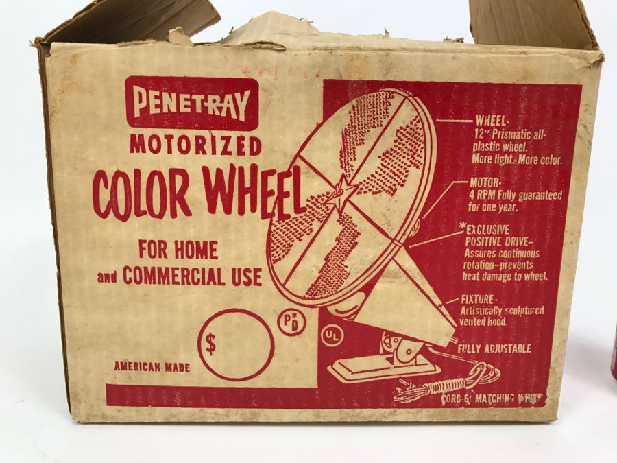 Vintage Penetray Motorized Color Wheel With Box Working [Photo 3]