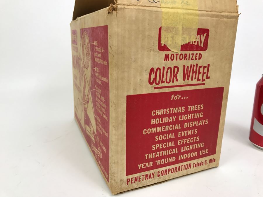Vintage Penetray Motorized Color Wheel With Box Working [Photo 4]