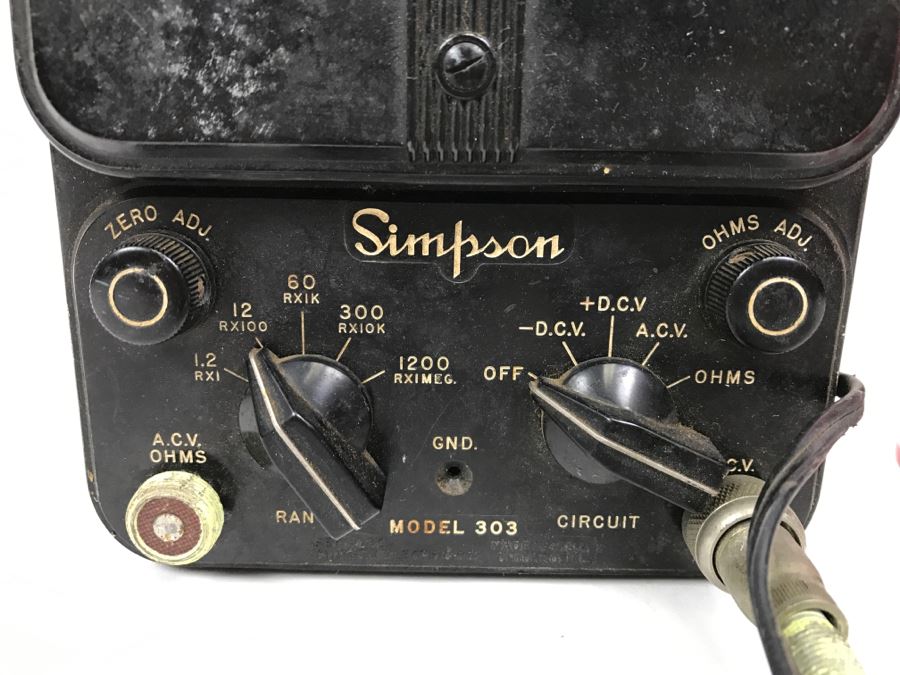 Vintage Simpson Vacuum Tube Voltmeter [Photo 5]