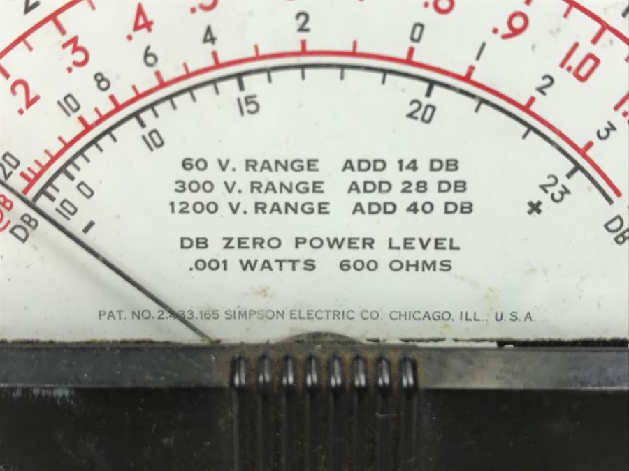 Vintage Simpson Vacuum Tube Voltmeter [Photo 4]