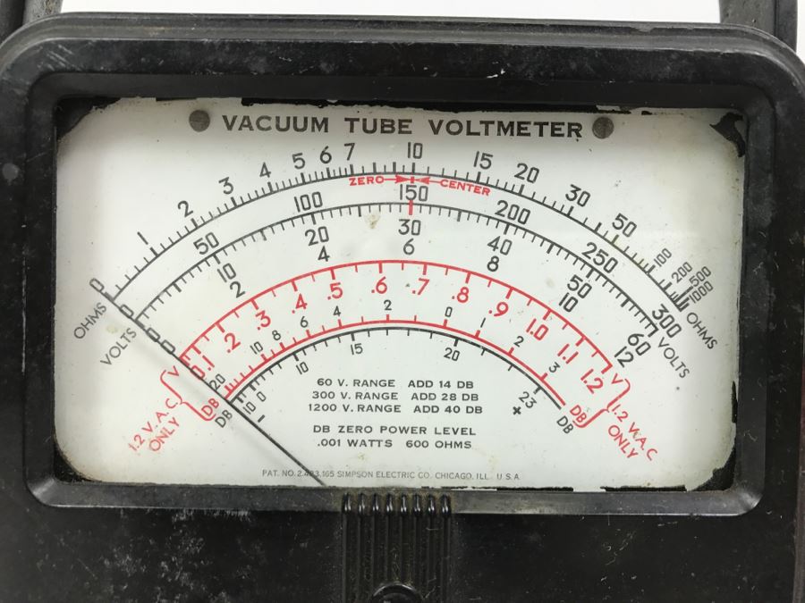 Vintage Simpson Vacuum Tube Voltmeter [Photo 3]