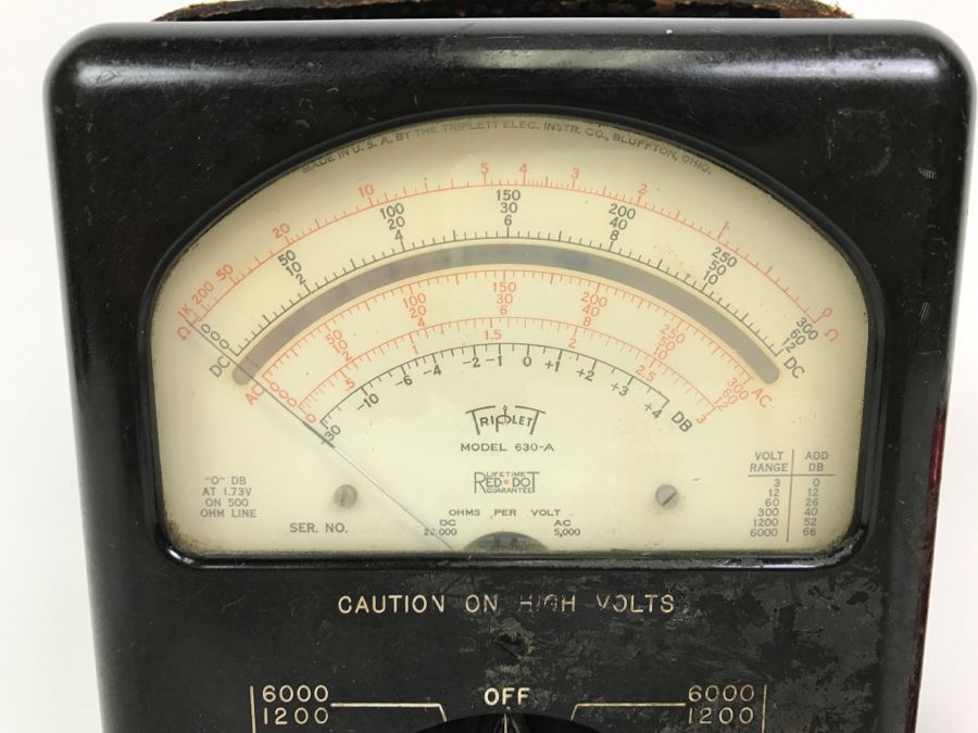 Vintage Triplet Voltmeter [Photo 2]