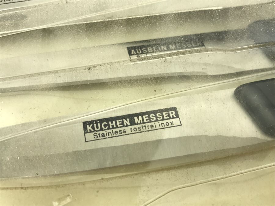 Pair Of Knife Sets With Wooden Knife Holder [Photo 9]