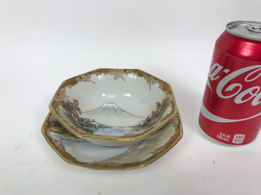 The Yamato NIPPON Hand Painted China Cup And Saucer [Photo 3]