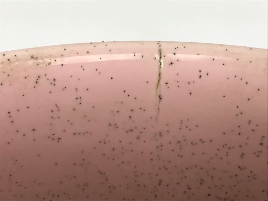 Flower Arragement Lot With Frogs And Pink BAUER Pot [Photo 6]