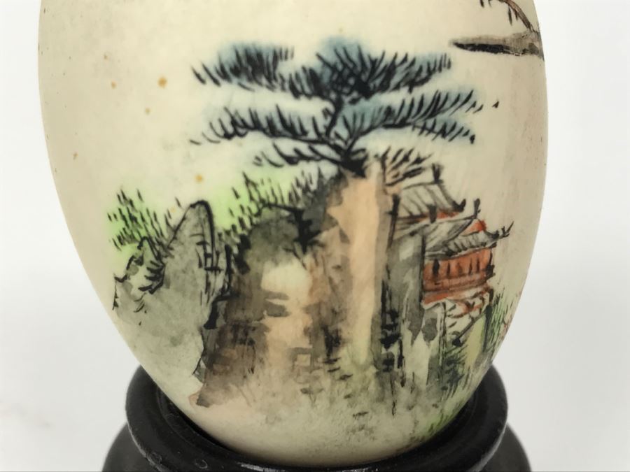 Hand Painted Asian Egg, Lenox Hummingbird And (2) Vases [Photo 11]