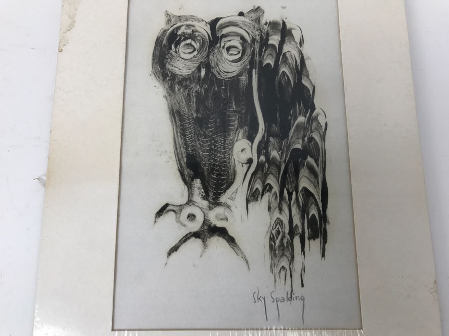 Sky Spalding Original Artwork Of Owl [Photo 5]