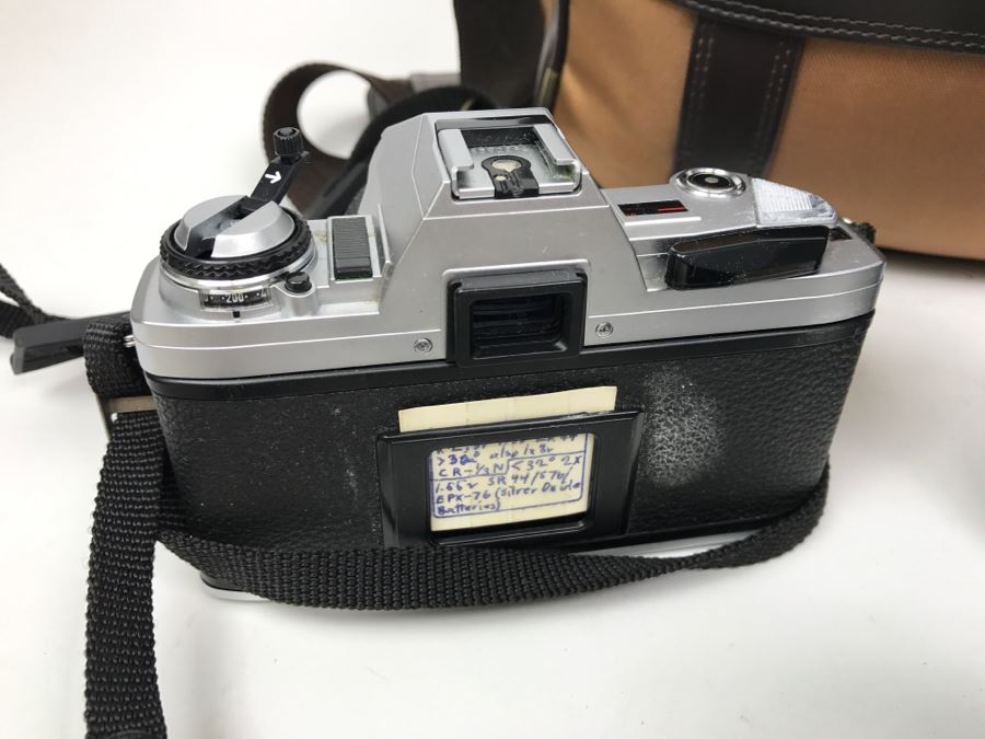 Vintage Camera Lot With Camera Bag, MINOLTA X-370, Camera Lenses, Flash And Accessories [Photo 6]