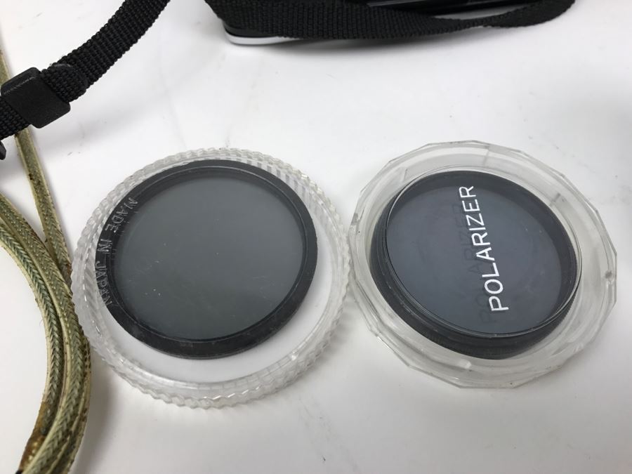 Vintage Camera Lot With Camera Bag, MINOLTA X-370, Camera Lenses, Flash And Accessories [Photo 11]