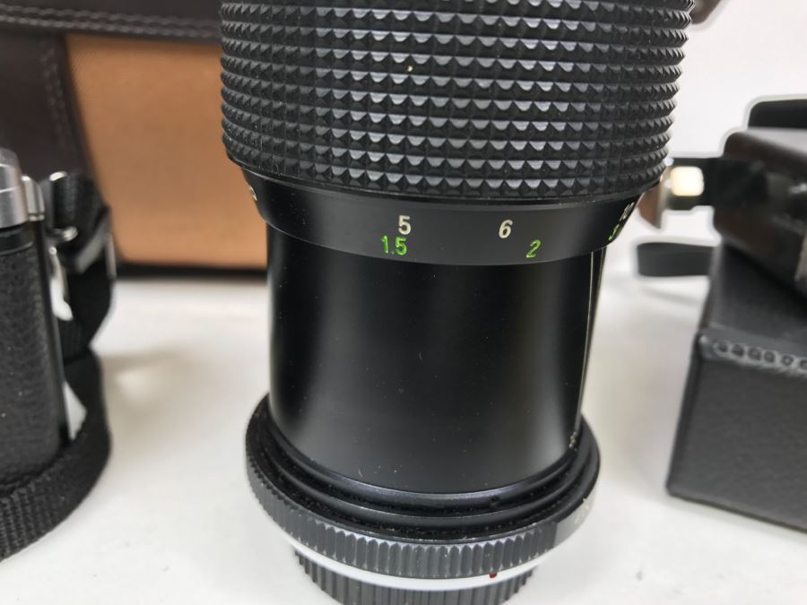 Vintage Camera Lot With Camera Bag, MINOLTA X-370, Camera Lenses, Flash And Accessories [Photo 14]