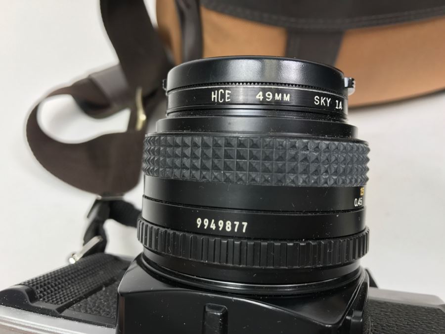 Vintage Camera Lot With Camera Bag, MINOLTA X-370, Camera Lenses, Flash And Accessories [Photo 17]
